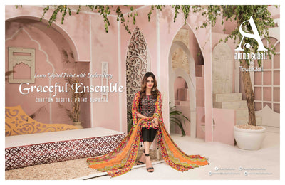 Amna Sohail By Tawakkal Fabrics Graceful Ensemble Collection 2021