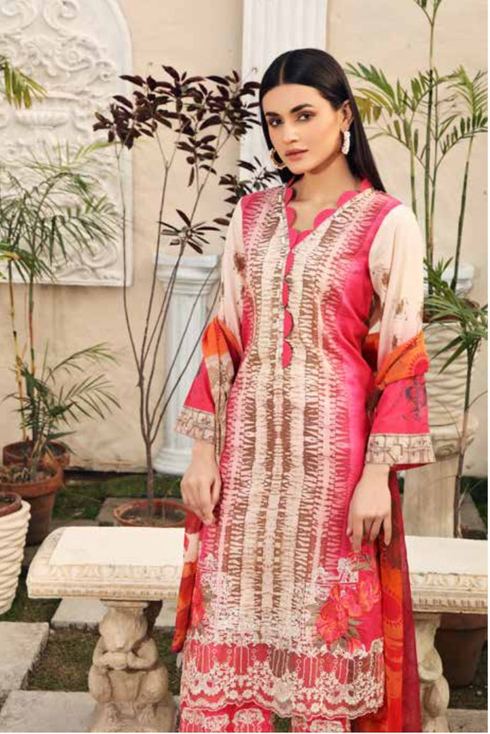 Charizma 3 Piece Embroidered Unstitched Lawn Infinity Collection Suit - CIN-06-A