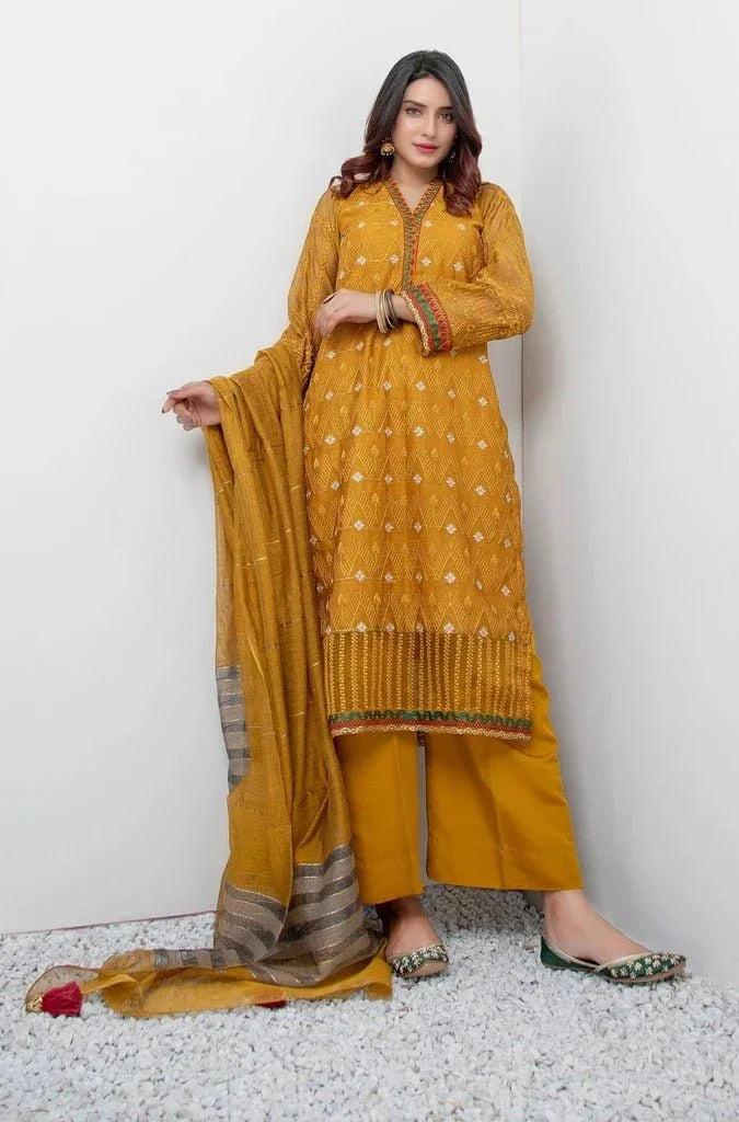 Misha Lakhani Embroidered Lawn Suits Unstitched 3 Piece ML21L 09 Aasha - Summer Collection
