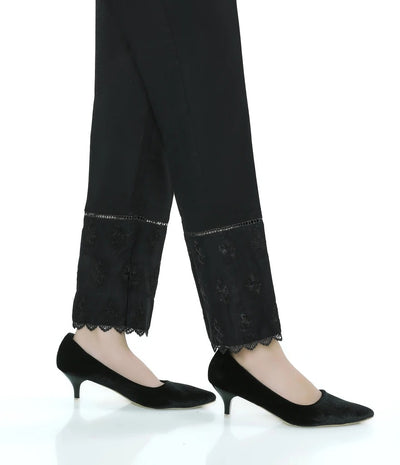 Lakhany 01 Piece Embroidered Stitched Trousers LSM-T-1623-Black