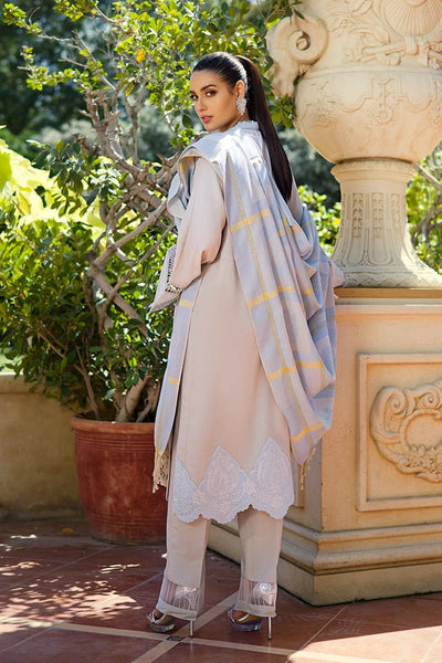 Rang Rasiya 3 Piece Stitched Embroidered Dobby Linen Suit D-05 RICHEL