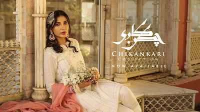 Lakhani Chikan-Kari Embroidered Collection 2021