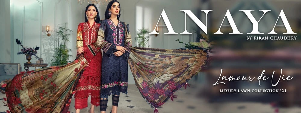 ANAYA By Kiran Chaudhry L' Amour De Vie Luxury Lawn Collection 2021