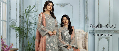 Mah-e-Ru Embroidered Chiffon Collection 2021 - Stylealouduk