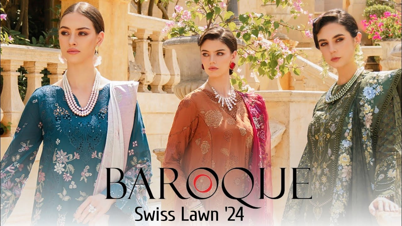 BAROQUE Swiss Lawn Collection Vol-12 2024