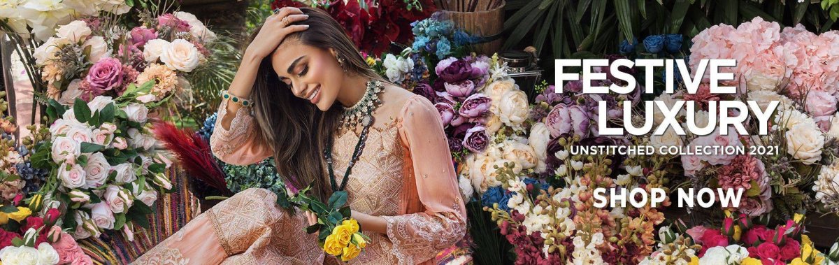 Gul Ahmed Festive Luxury Unstitched Eid Collection 2021 - Stylealouduk