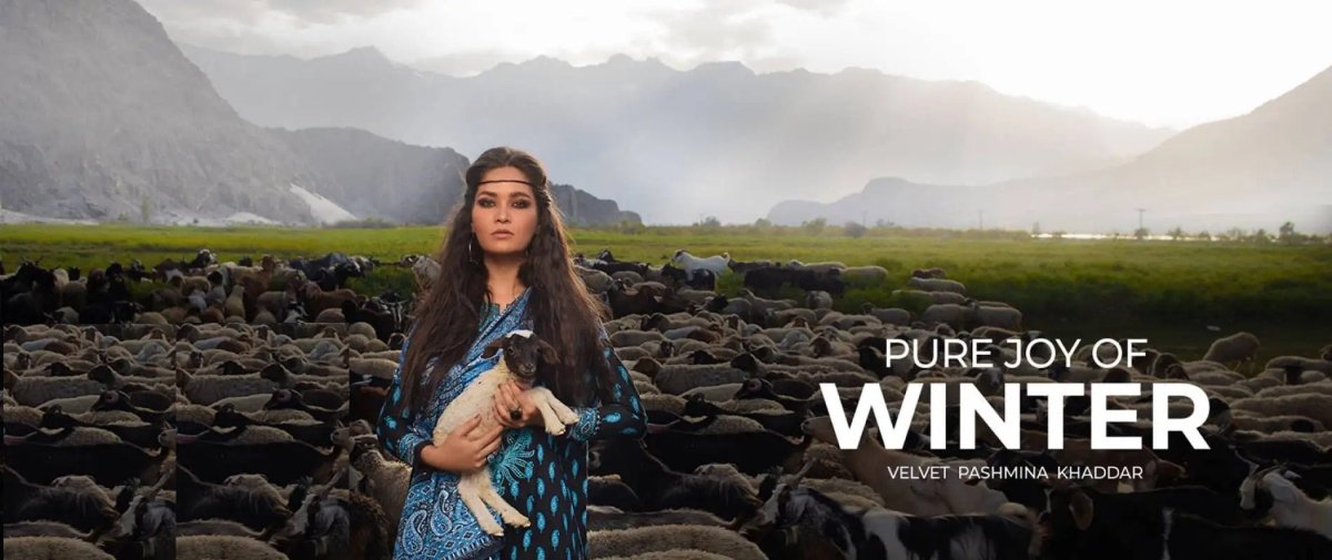 Gul Ahmed Pure Joy Of Winter Velvet Pashmina Khaddar Collection 2021 - Stylealouduk