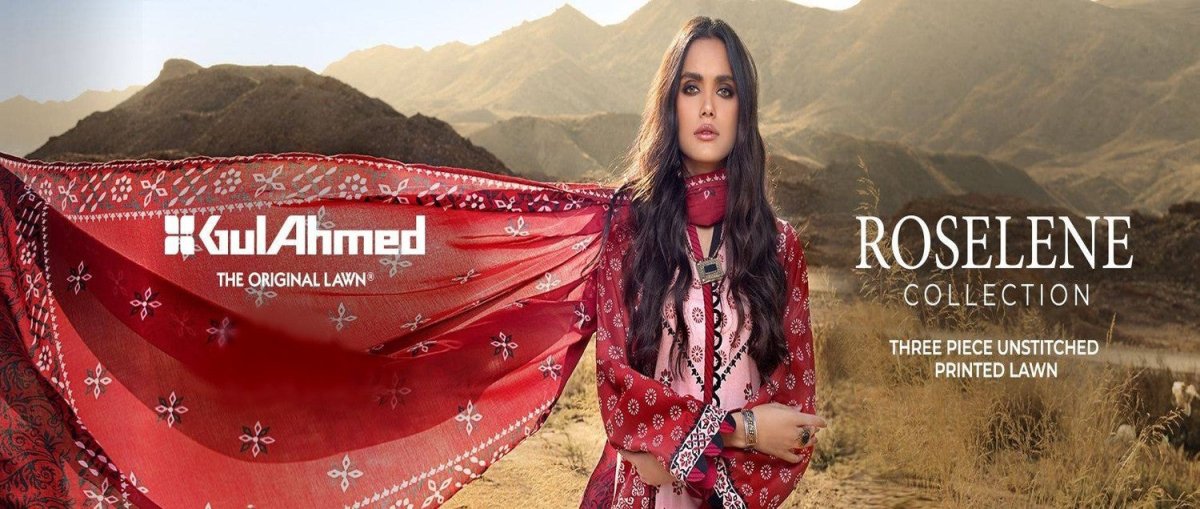 Gul Ahmed Roselene Printed Collection 2021 - Stylealouduk