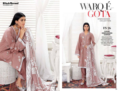 Gul Ahmed Waro-E-Gota Embroidered Collection 2021 - Stylealouduk