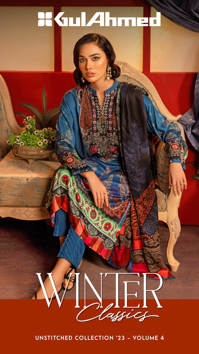 Gul Ahmed Winter Classics Collection 2023 Vol-04