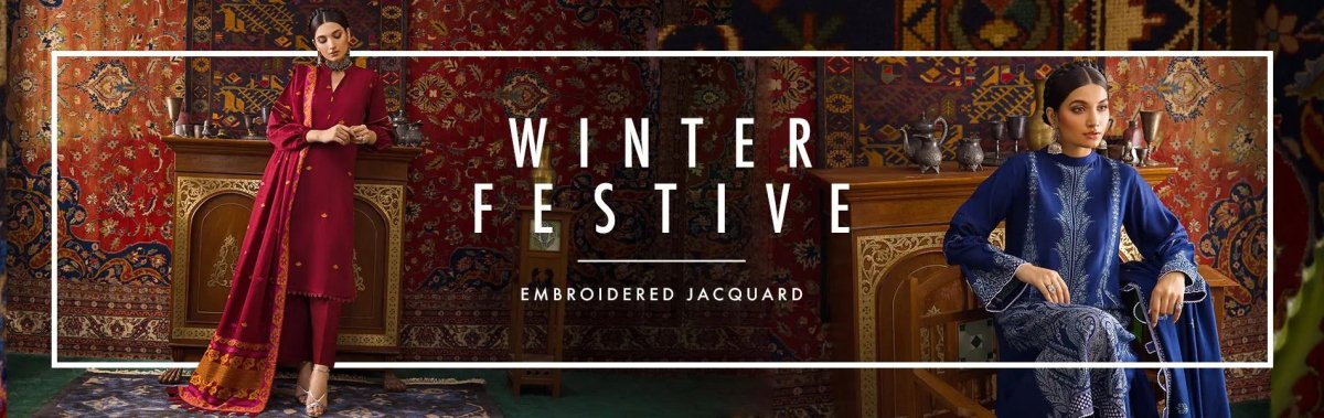 Gul Ahmed Winter Festive Jacquard Collection 2021 - Stylealouduk