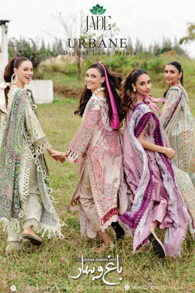Jade Urbane Digital Printed Lawn Collection 2024 - Stylealouduk