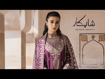 Jazmin Shahkaar Eid Festive Lawn Collection 2024 - Stylealouduk