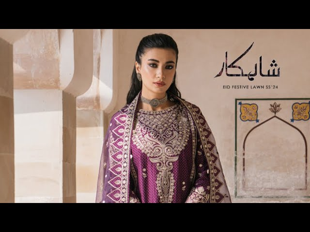 Jazmin Shahkaar Eid Festive Lawn Collection 2024