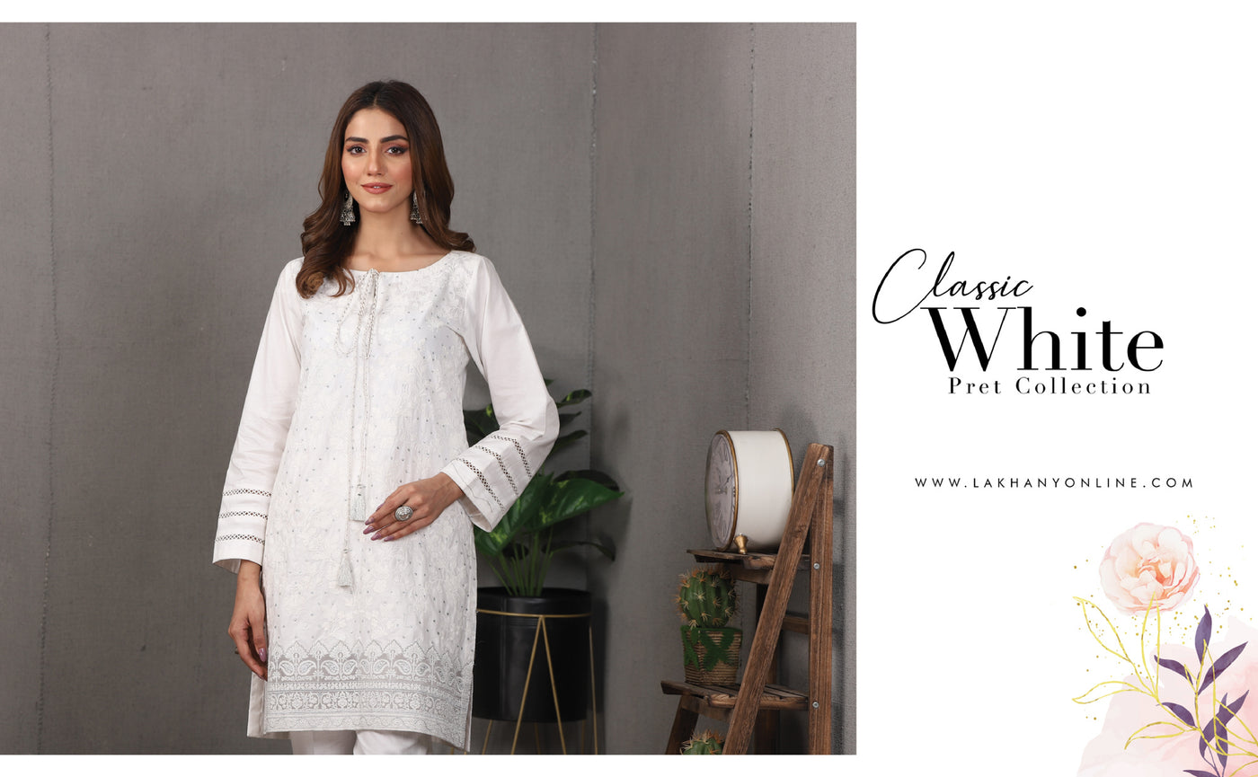 Lakhani Classic White Pret Collection 2021