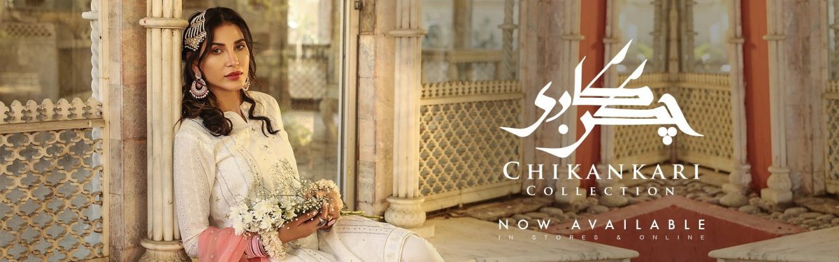 Lakhani Unstitched Chikan-Kari Embroidered Collection 2021 - Stylealouduk