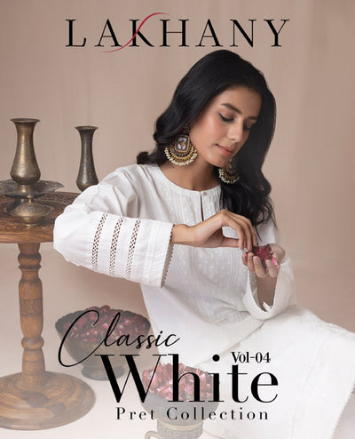 Lakhany Classic White Pret Collection Vol-04 2023 - Stylealouduk