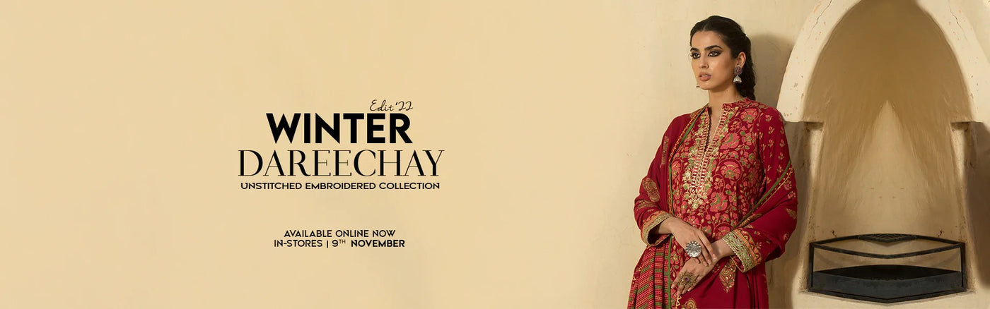 Lakhany Dareechay Embroidered Collection 2022