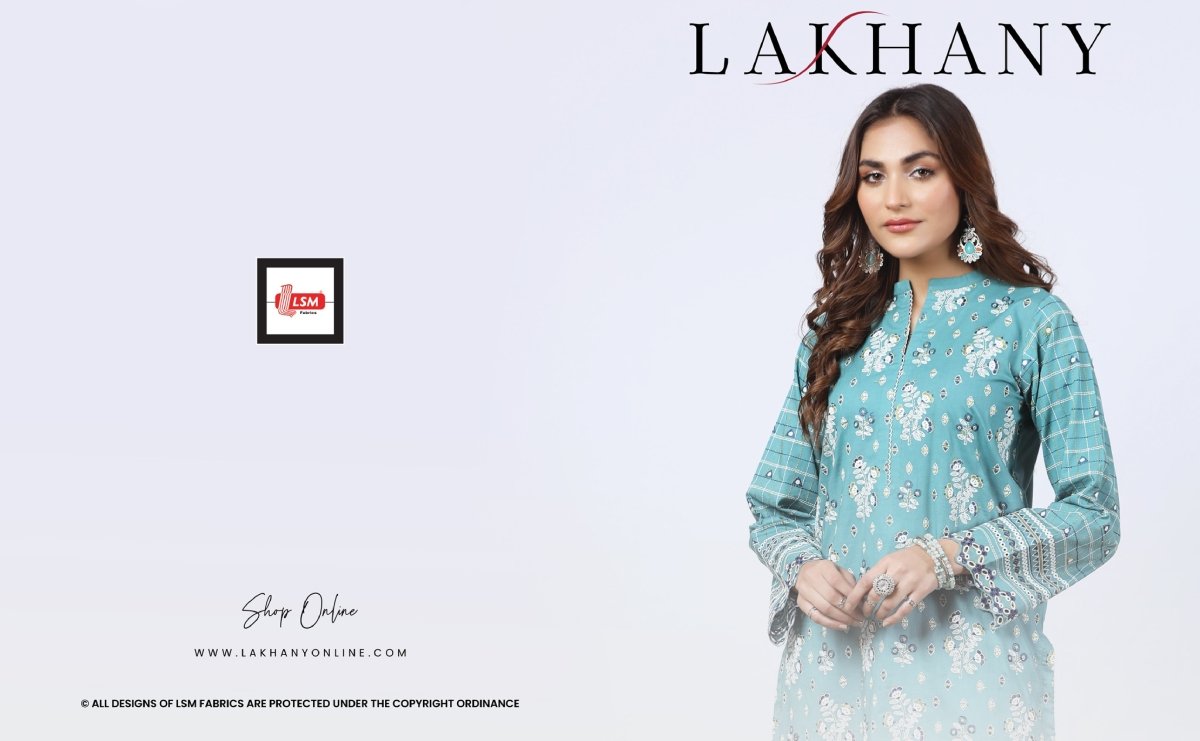 Lakhany Embroidered Shirt & Trouser Collection 2023 - Stylealouduk