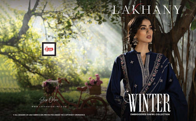 Lakhany Winter Shawl Embroidered Collection 2023 - Stylealouduk