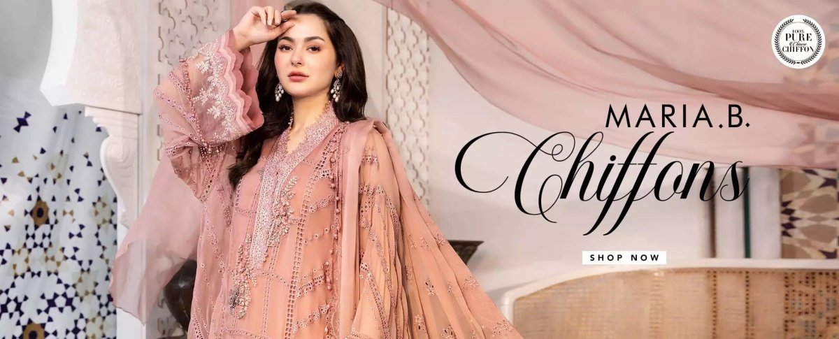 Maria. B Chiffons Eid Collection 2022 - Stylealouduk