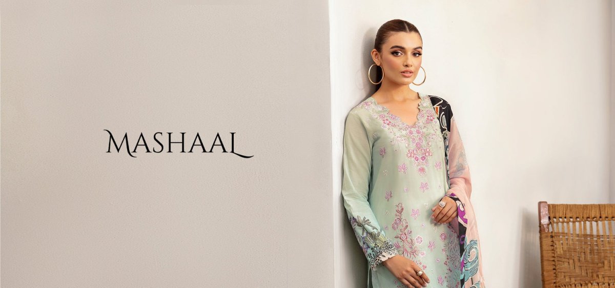 Ramsha Mashaal Luxury Lawn Collection 2024 - Stylealouduk
