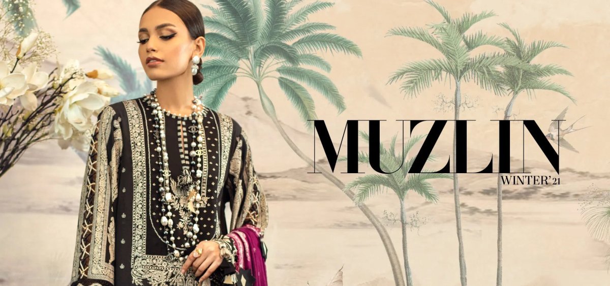 SANA SAFINAZ Muzlin Winter Collection 2021 - Stylealouduk
