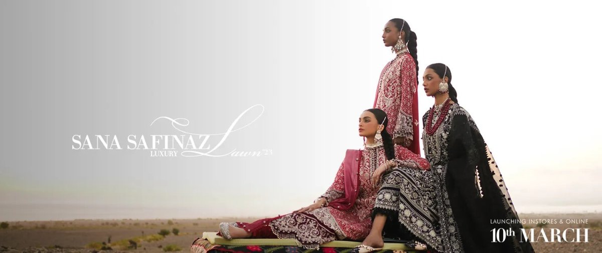 Sana Safinaz Luxury Lawn Collection 2023 - Stylealouduk