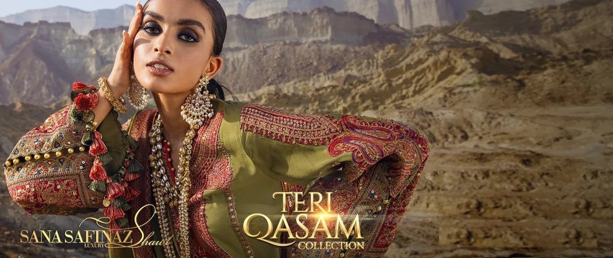 Sana Safinaz Shawl Teri Qasam Collection 2021 - Stylealouduk