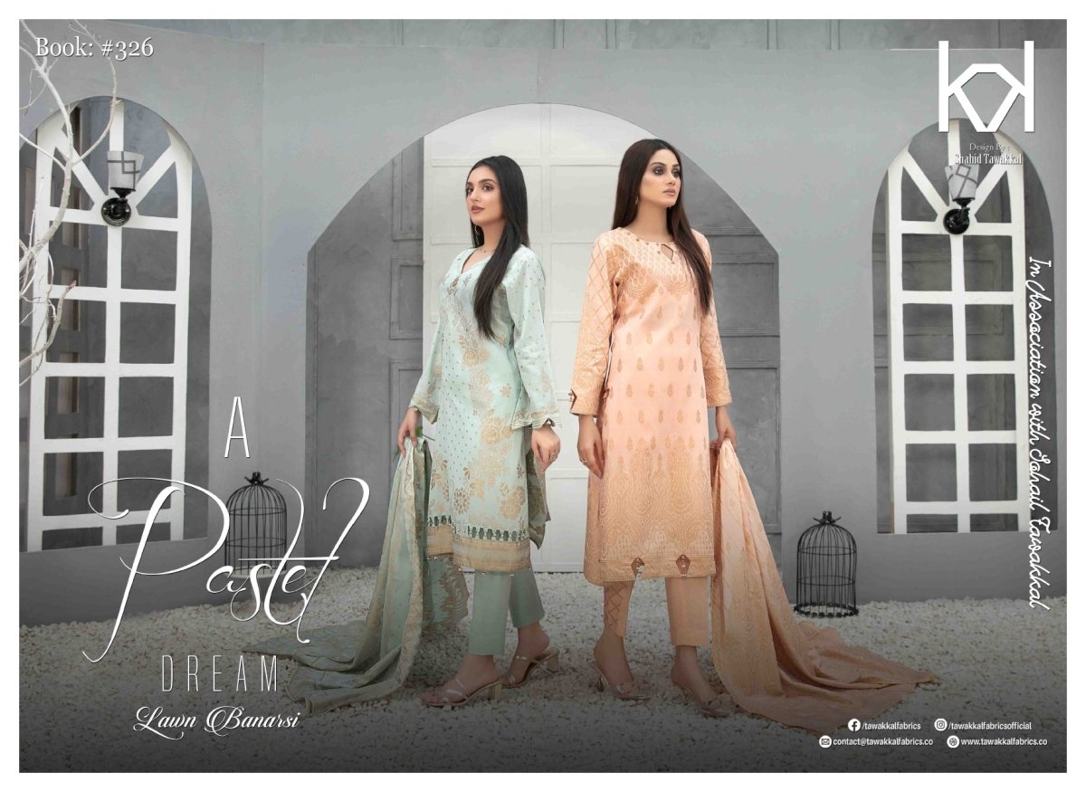 Tawakkal Fabrics A Pastel Dream Collection 2023 - Stylealouduk