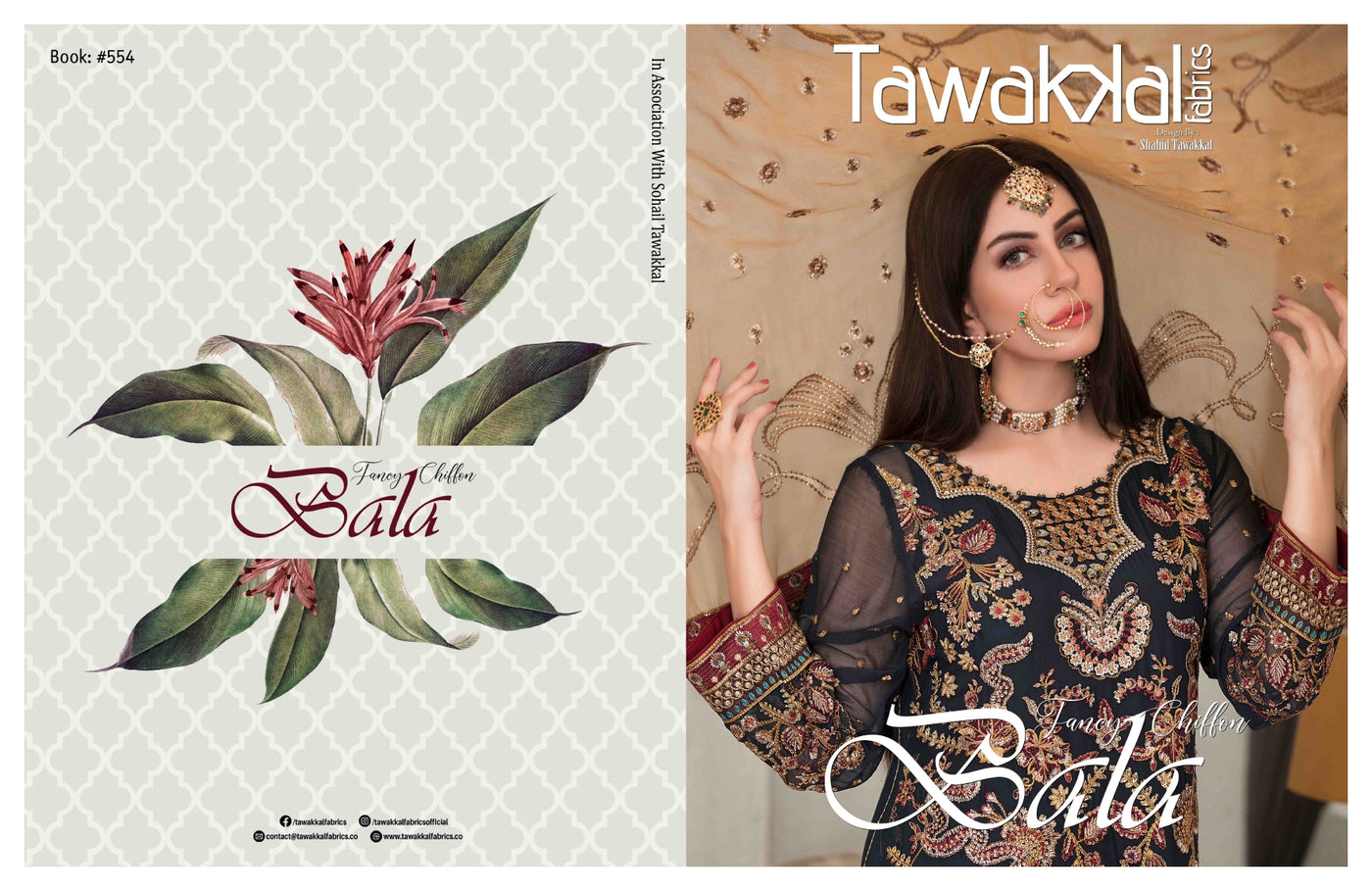 Tawakkal Fabrics By Shahid Tawakkal Fancy Chiffon Bala Collection 2021
