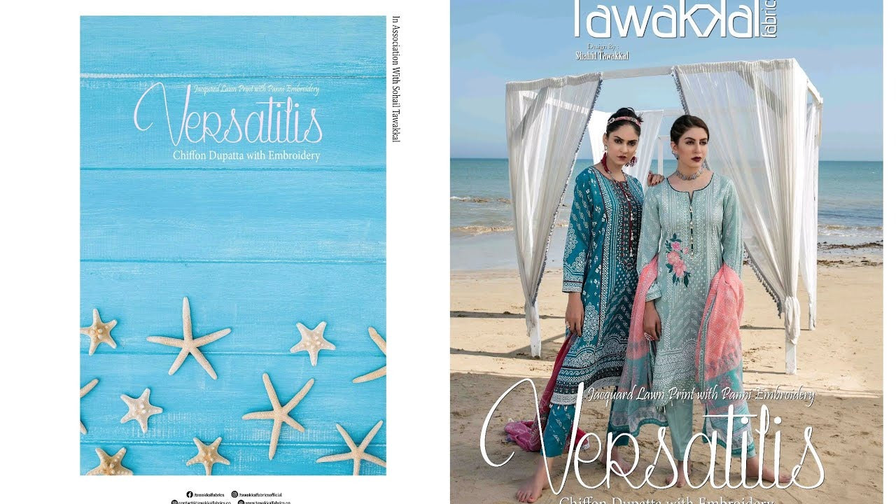 Tawakkal Fabrics By Shahid Tawakkal Versatilis Jacquard Print Lawn Collection 2021