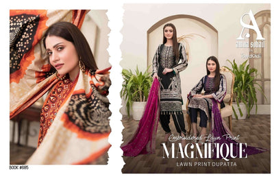 Tawakkal Fabrics Magnifique Lawn Collection 2022 - Stylealouduk