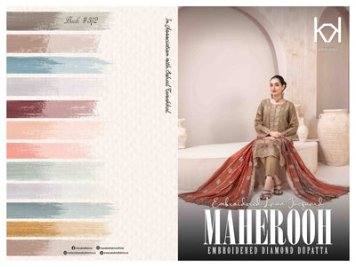 Tawakkal Fabrics Maherooh Collection 2023 - Stylealouduk