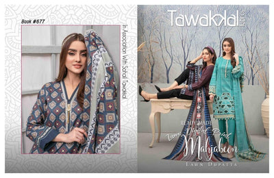 Tawakkal Fabrics Mahjabeen Collection 2022 - Stylealouduk