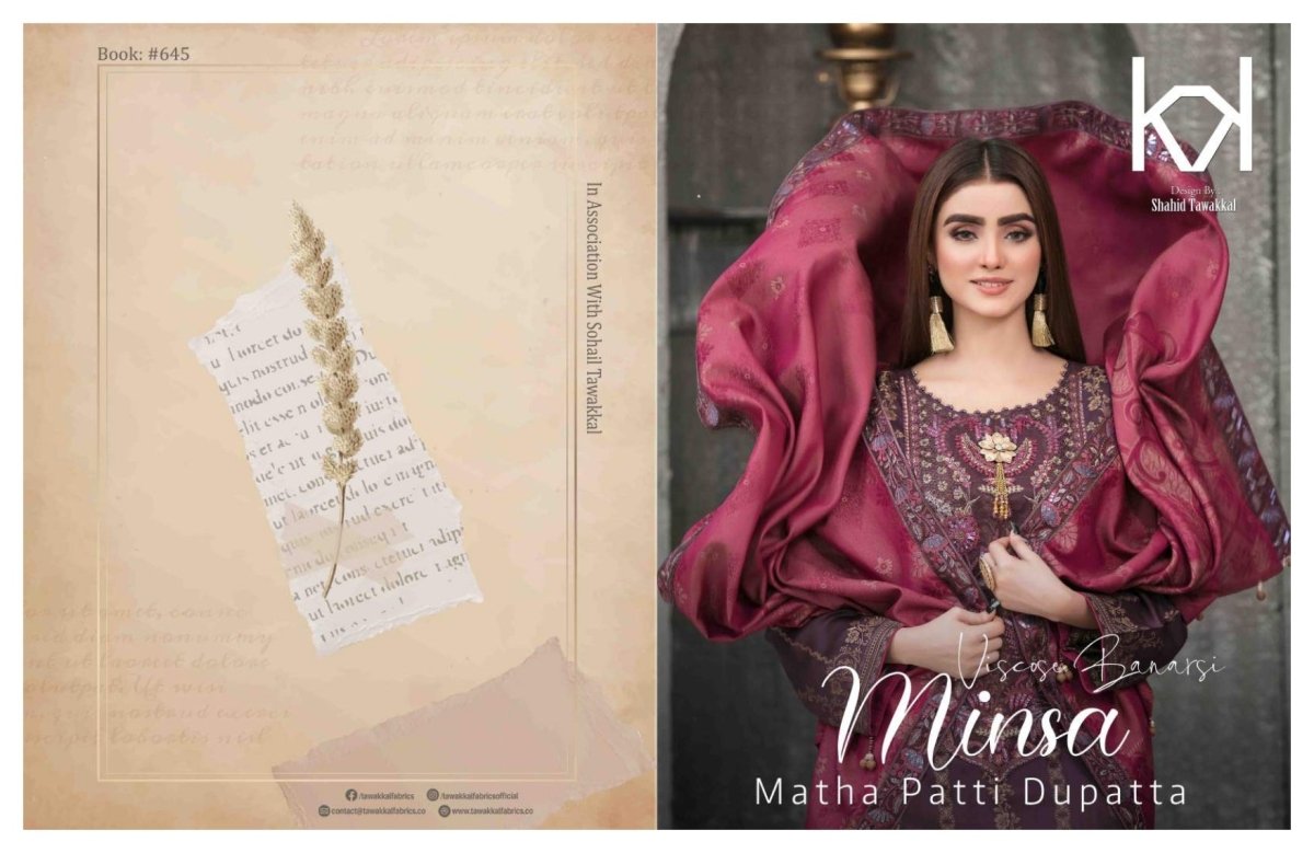 Tawakkal Fabrics Minsa Collection 2022 - Stylealouduk