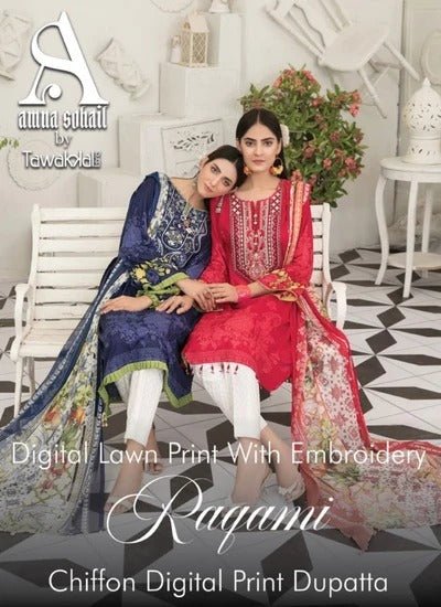 Tawakkal Fabrics Raqami Lawn Collection 2021 - Stylealouduk