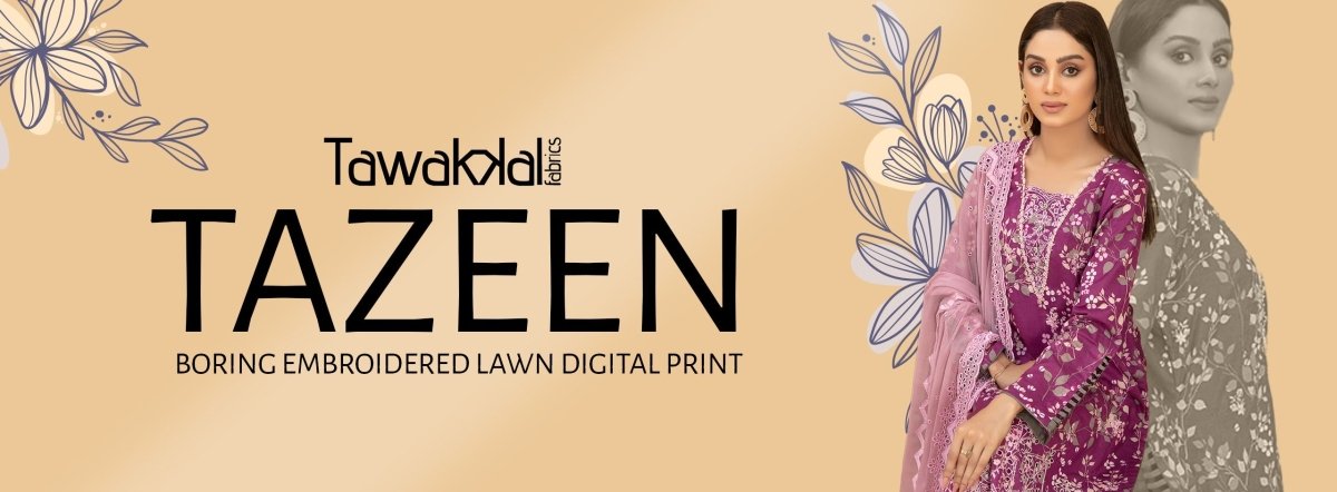 Tawakkal Fabrics Tazeen Collection 2023 - Stylealouduk