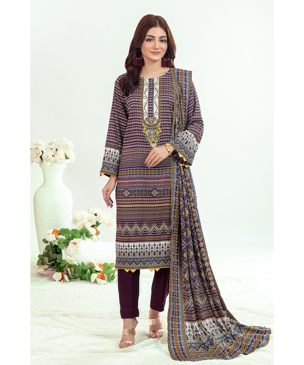 Gul Ahmed 3PC Stitched Suit WNS-32257 B