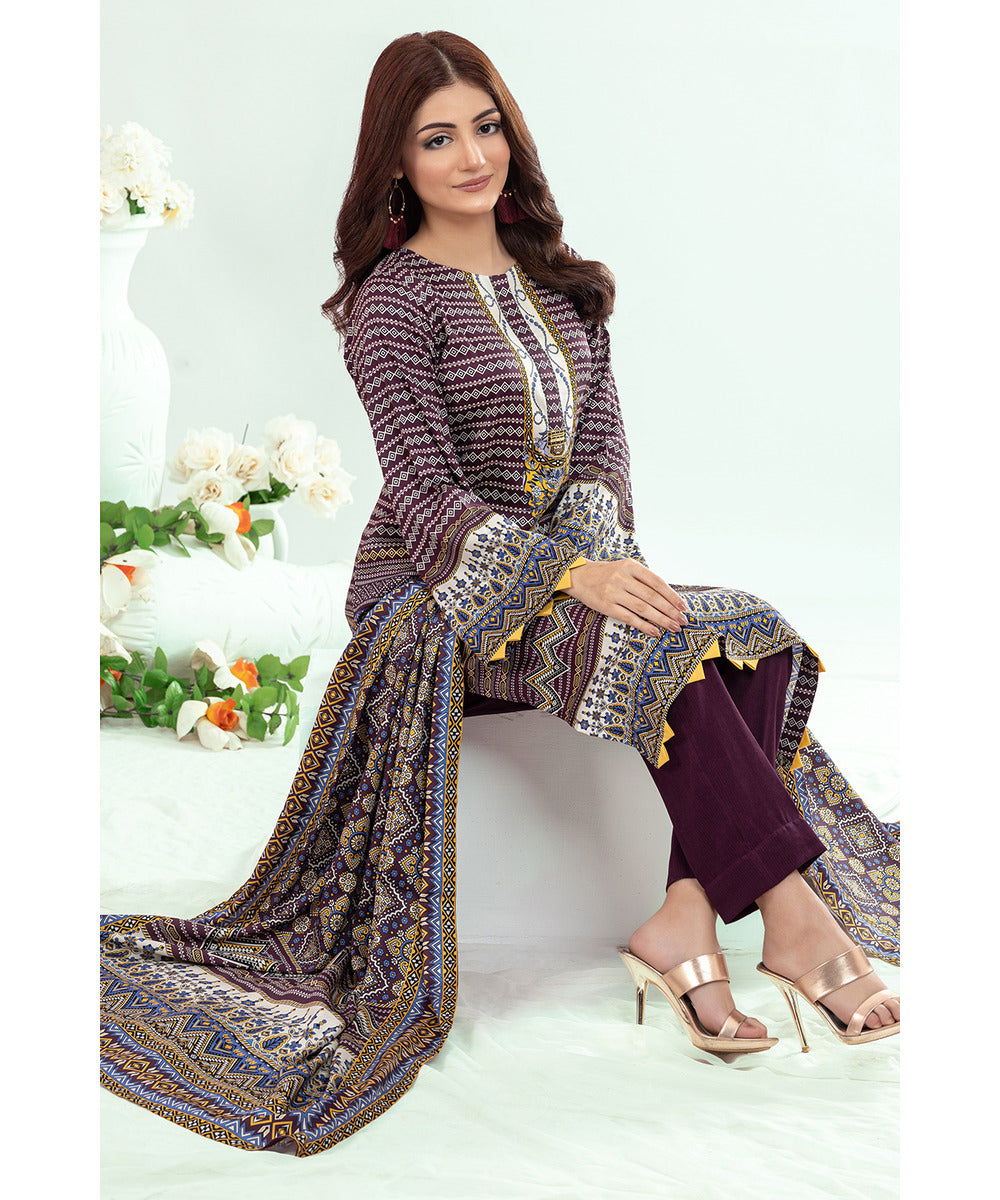 Gul Ahmed 3PC Stitched Suit WNS-32257 B