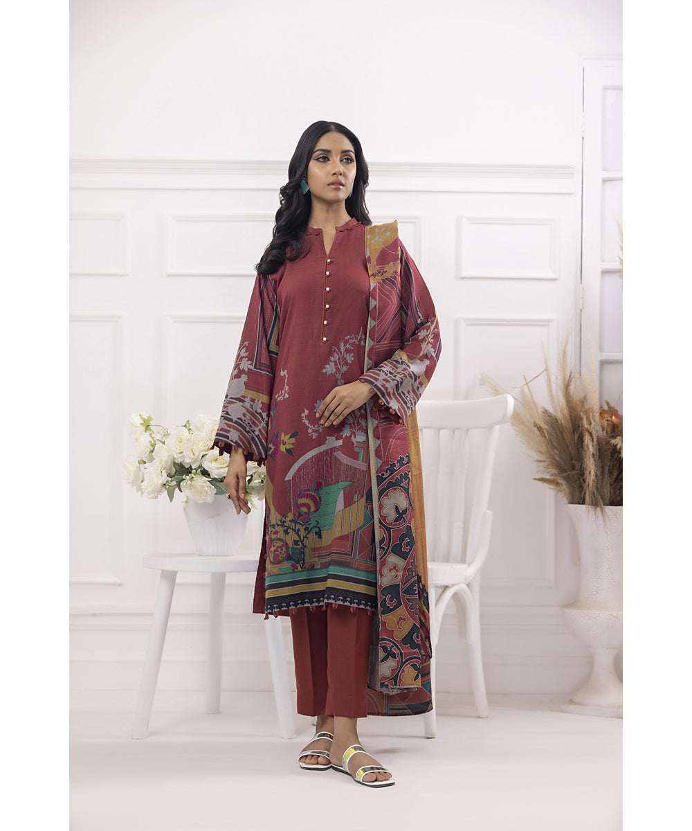 Gul Ahmed 3PC Stitched Suit WNS-32184 B