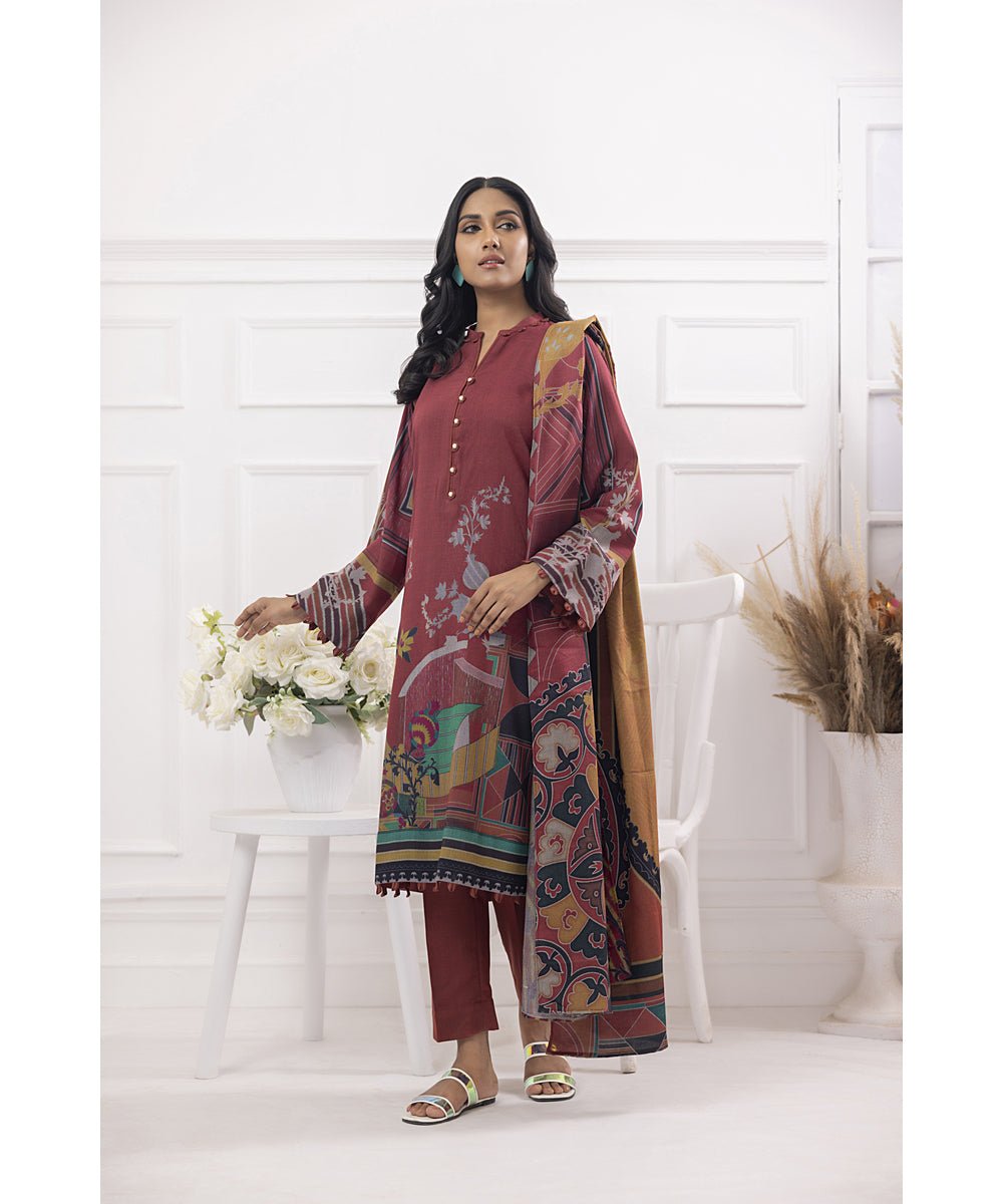 Gul Ahmed 3PC Stitched Suit WNS-32184 B