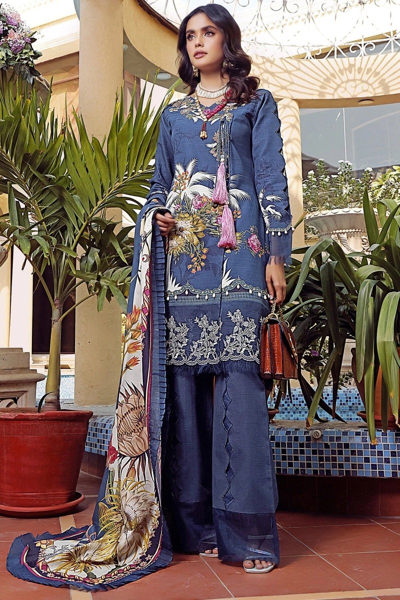 Jade Classic Revitalized by Firdous Lawn 3 Piece Unstitched Printed Khaddar Suit - D-19810 A