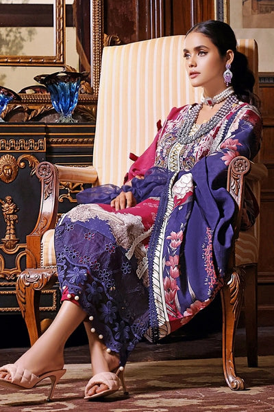 Jade Classic Revitalized by Firdous Lawn 3 Piece Unstitched Air Jet Linen Suit - D-19832