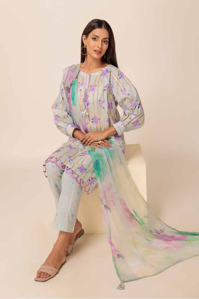 Ready To Wear Bonanza 3 Piece Digital Printed Lawn Suit - 1S24P3P039-L-GREEN