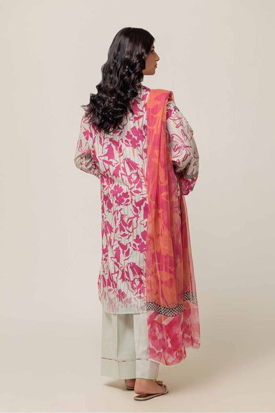 Ready To Wear Bonanza 3 Piece Digital Printed Lawn Suit - 1S24P3P160-FUCHSIA