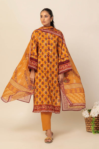 Ready To Wear Bonanza 3 Piece Digital Printed Lawn Suit - 1S24P3P840-AUTUMN MAPLE