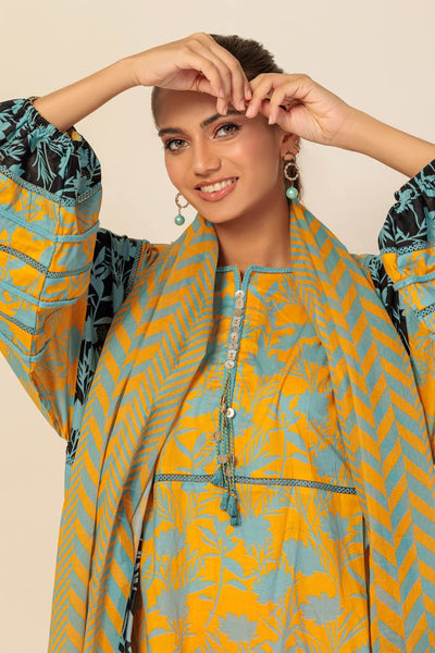 Ready To Wear Bonanza 3 Piece Digital Printed Lawn Suit - 1S24P3P923-Daisy Dase