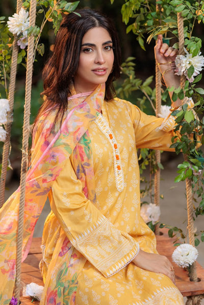 Ready To Wear Bonanza 3 Piece Digital Printed Lawn Suit - 1S24U3P814 - Eden Garden