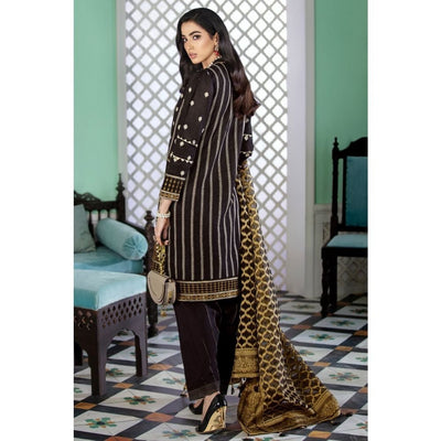 Gul Ahmed 3 PC Embroidered-Suit with Jacquard Dupatta FE-347